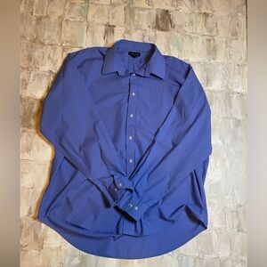 Men’s Lands End XL blue long sleeve button down
